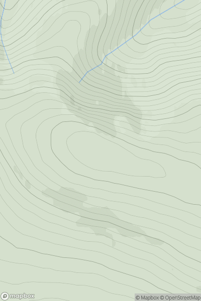 Thumbnail image for Geal Charn [Cairngorms] showing contour plot for surrounding peak